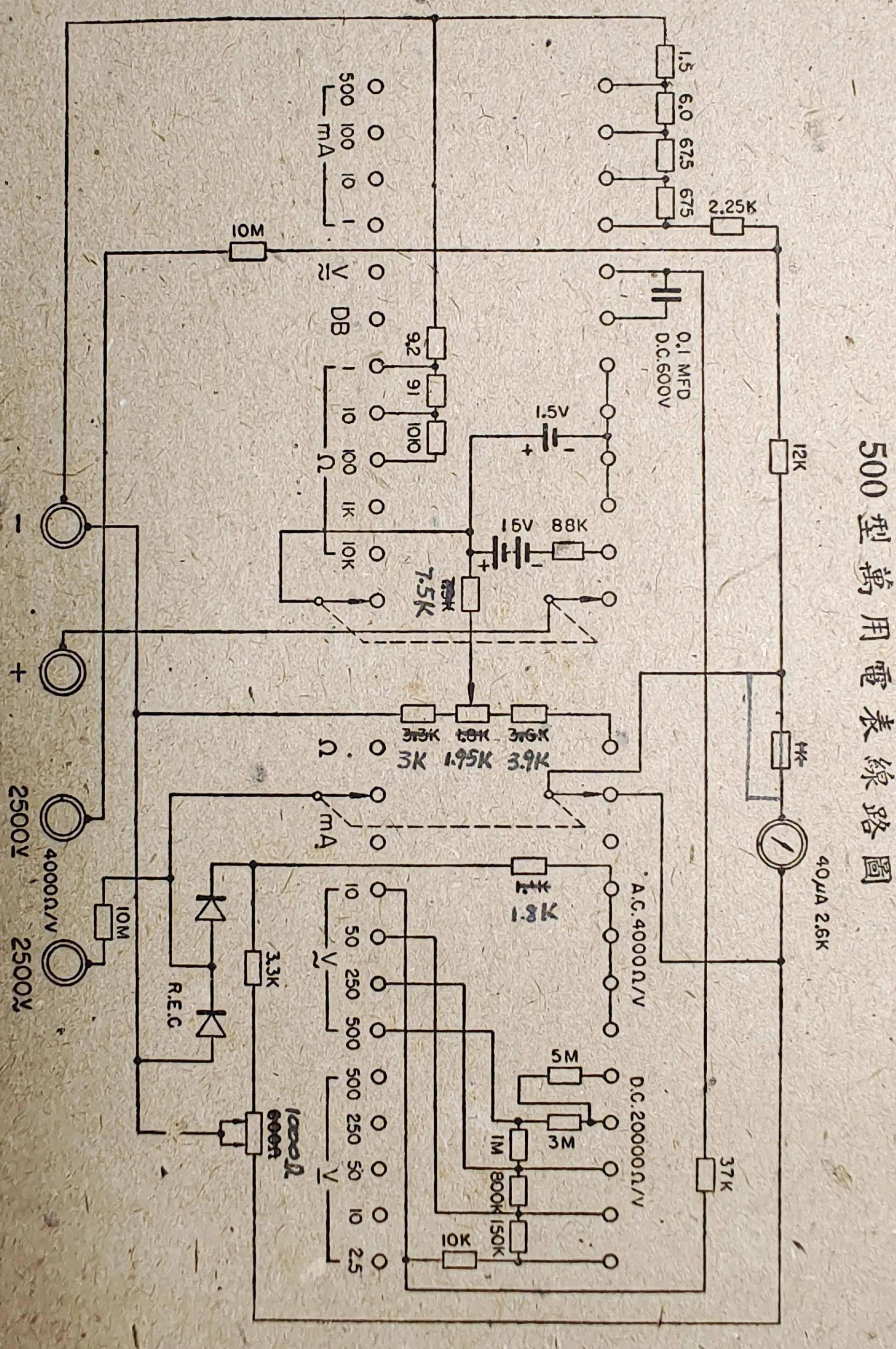 1963年震华500型万用表500表的最高工艺水准三代表拆盖看差异