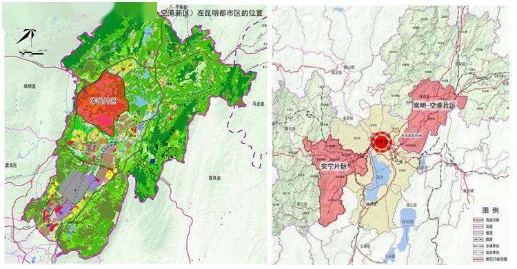 从规划来讲,空港新区与空港片区几乎是同一个概念,都对应着滇中新区的