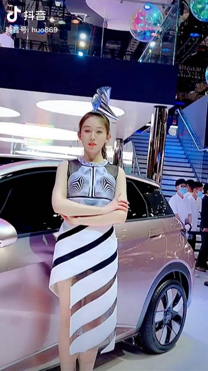 车展模特最美车模刘婷车展现场车模小姐姐美女女神美女车模