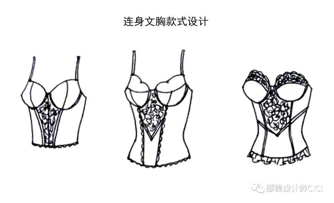 内衣/胸衣——服装款式图&效果图设计!_胸罩_女性_世纪