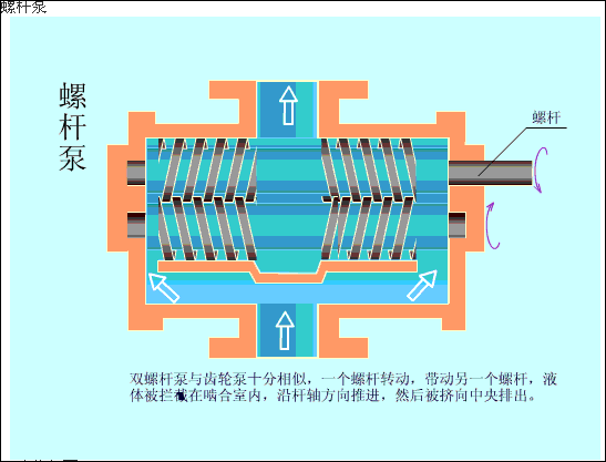 螺杆泵的转子由主动螺杆(可以是一根,也可有两根或三根)和从动螺杆