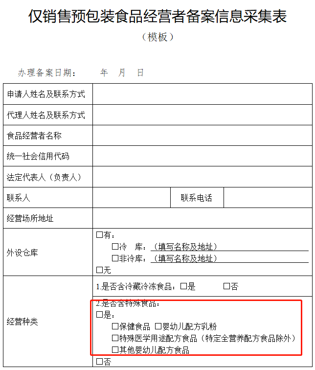 重磅销售预包装食品由办证改备案