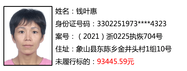 象山最新一批老赖曝光!_惩戒_信用_当事人