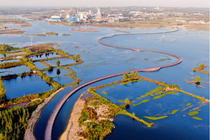 助力河北省重点旅游区建设重积淀,打造邯郸市磁县"网红浮桥"