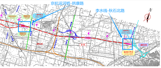 运河大桥东堍,沿现状疏港大道自西往东走向,终点与秋石快速路临平段