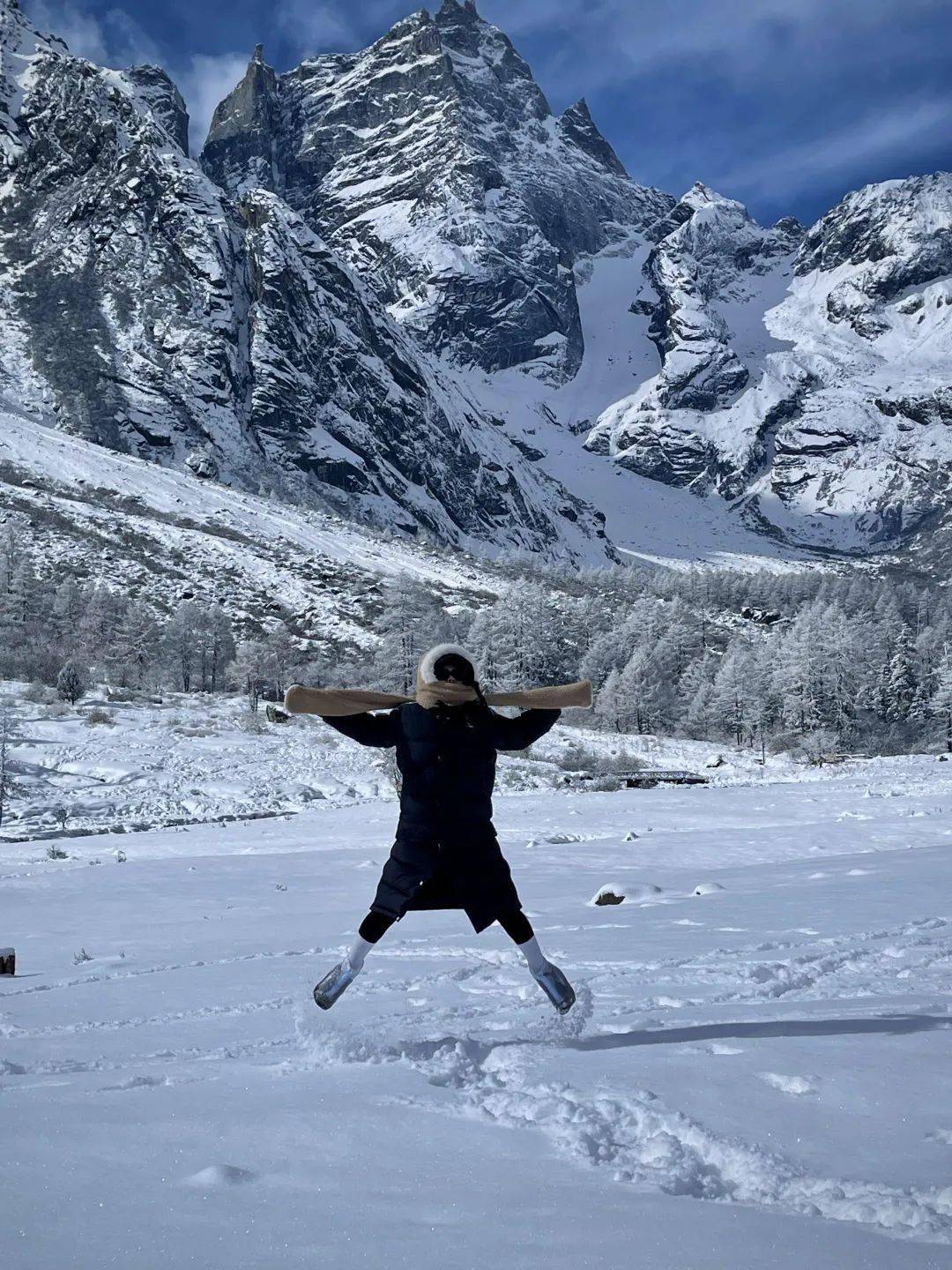 游客拍系列冬日出行毕棚沟雪地拍照指南