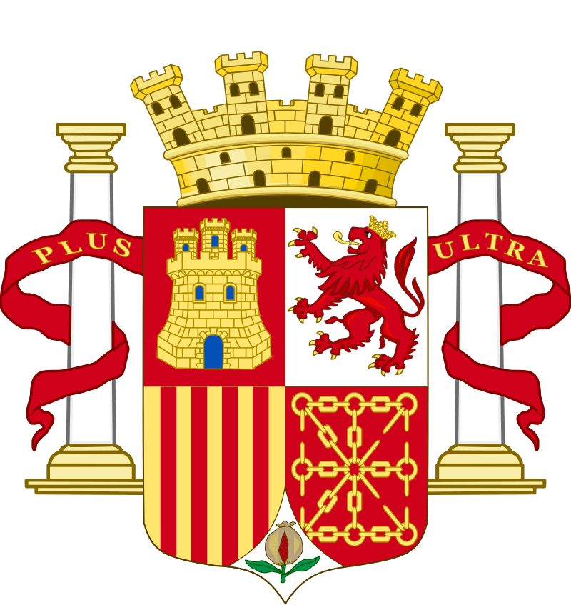 西班牙第一共和国的国旗与国徽1833年,西班牙国王斐迪南七世去世,因为