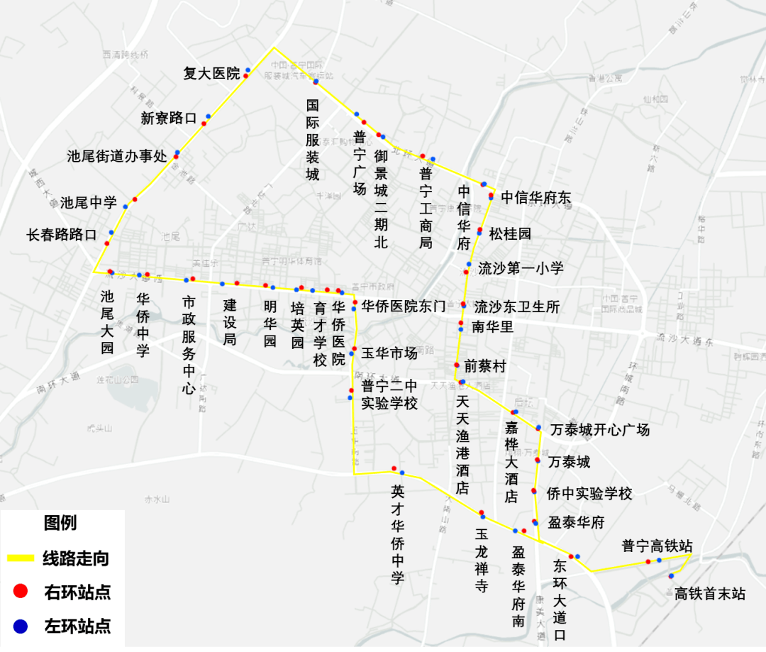 普宁4条新公交线路经营方案公示