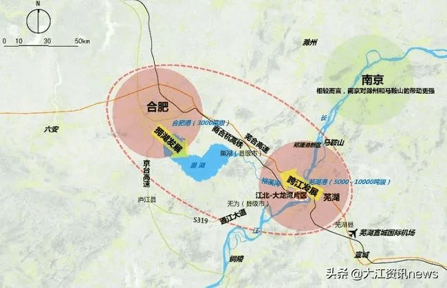 还有芜湖泰山路长江大桥(预留城际铁路功能),龙窝湖隧道等多条规划中