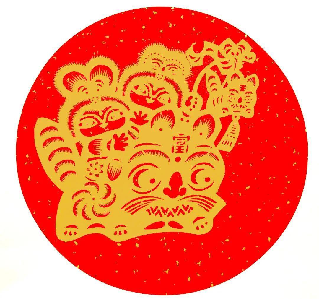 "福"文化|福虎呈祥—福建迎新年剪纸艺术作品展(四)_寓意_萌虎_虎头