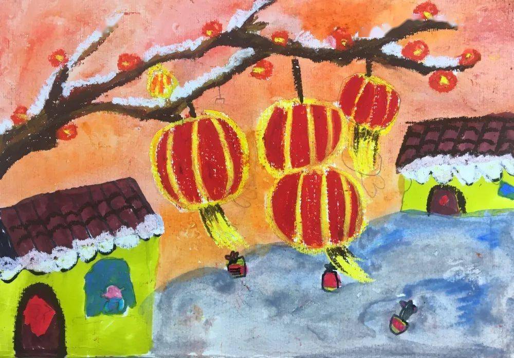 《热热闹闹过新年》雷子毅《瑞雪兆新年》叶宝禧《柿柿如意》刘诗卉