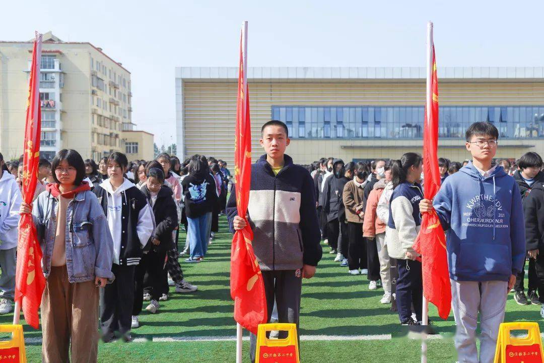 热血沸腾今天泾县二中千名学子百日誓师