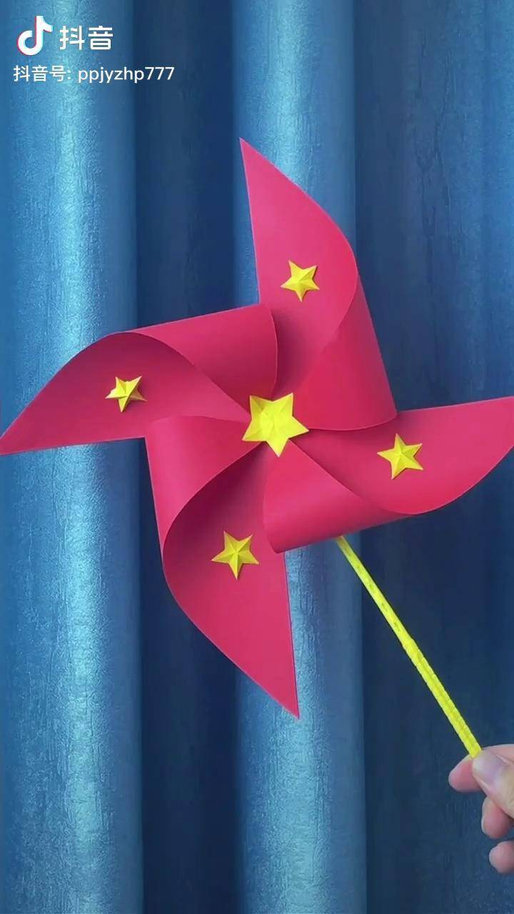 国庆节手工国庆节大风车幼儿园手工亲子手工