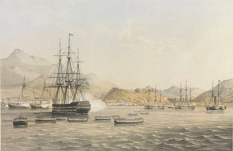 第一次定海之战英国远征军对大清帝国的敲山震虎式偷袭