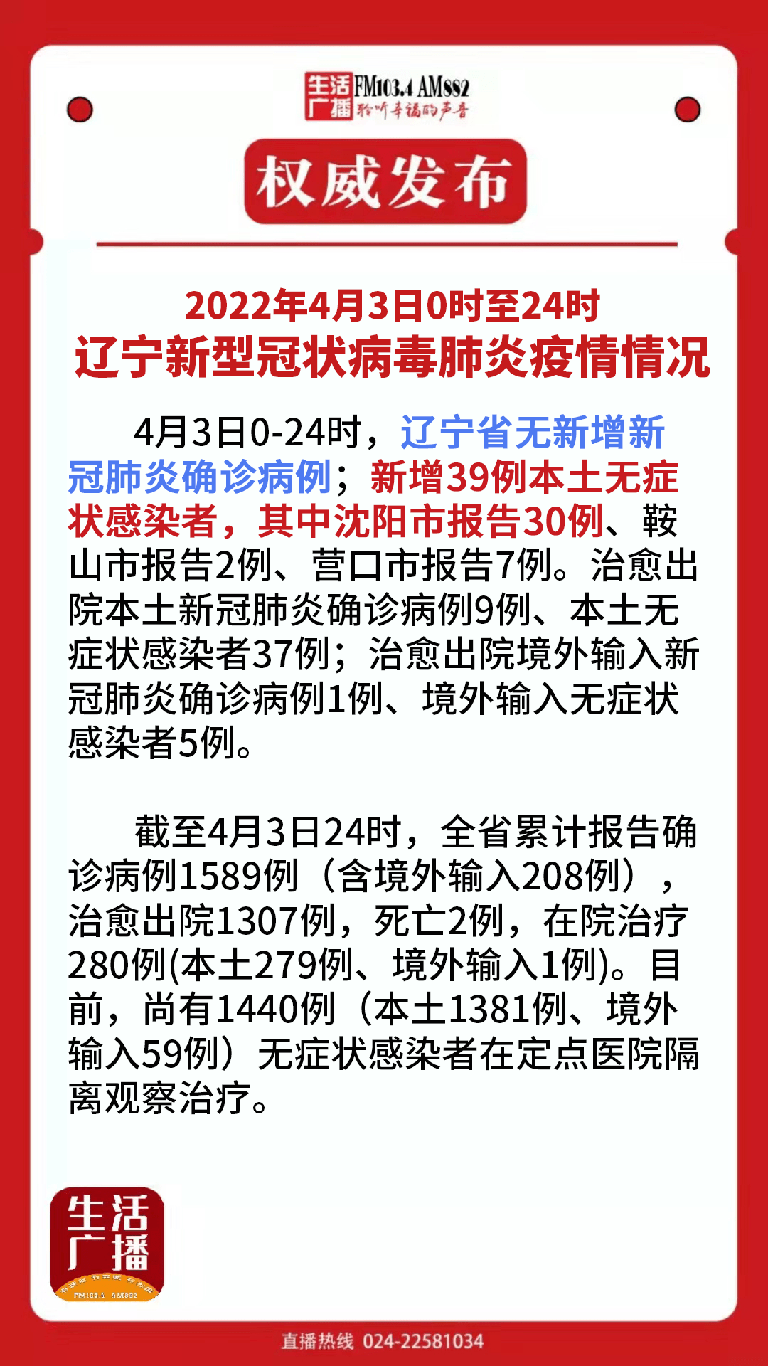 速看沈阳确诊病例0例无症状感染者30例辽宁省还有