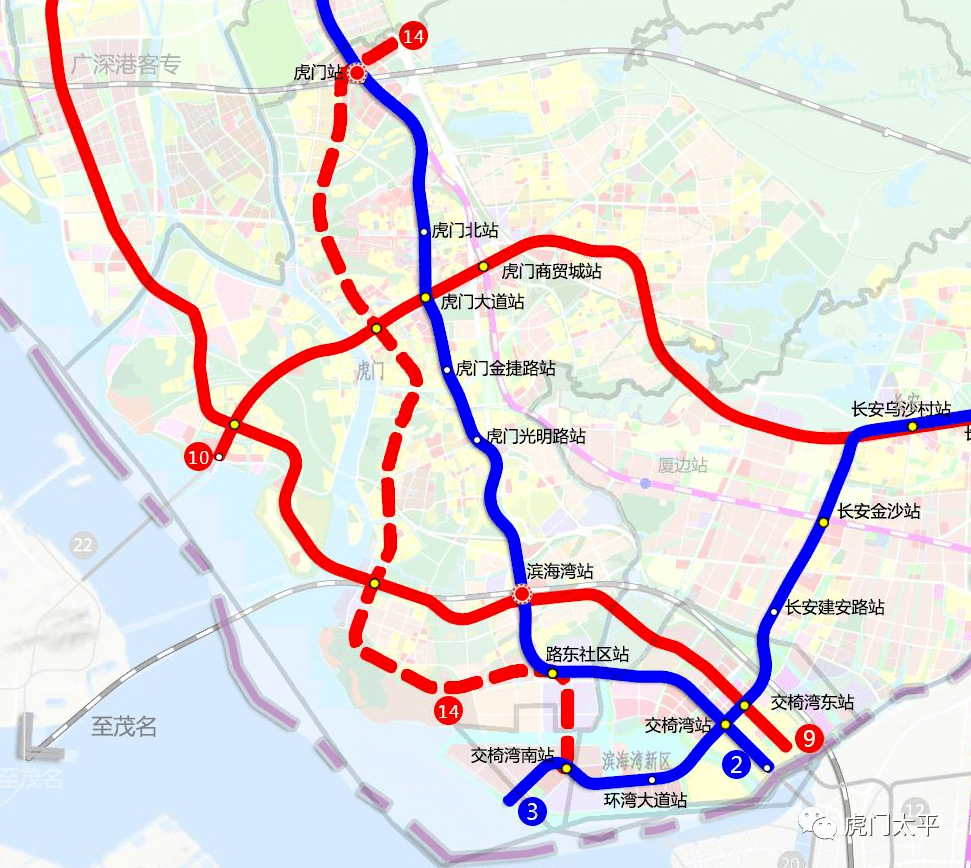 东莞地铁2号线三期虎门段已展开初勘施工!_滨海_工程_火车站