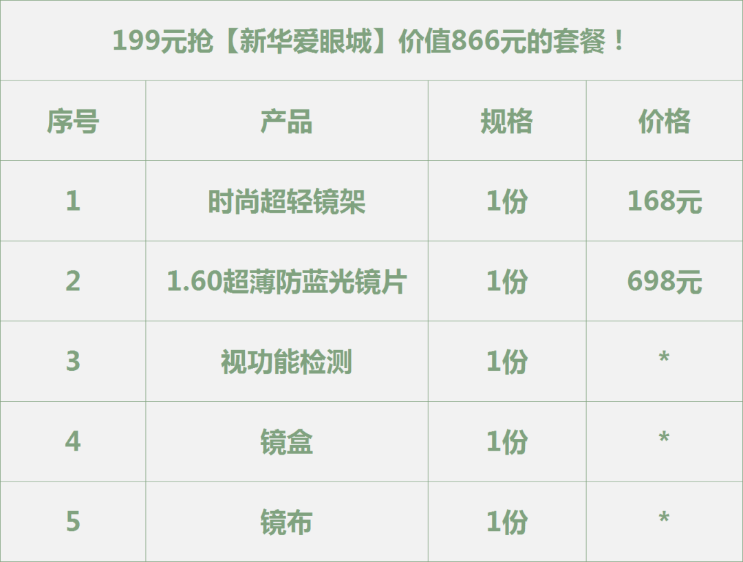 99元配防蓝光眼镜新华爱眼城上千款镜框任意挑选分分钟变身时尚弄潮儿