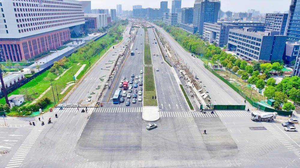 重大建设项目探班②重磅文一西路即将华丽变身地面道路月底全线通车