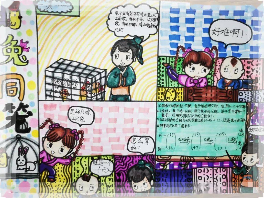 用生动活泼,妙趣横生的四格漫画来巧妙解题,来理解数学原理与知识