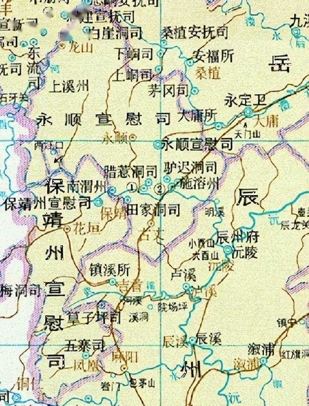 湖南属湖广承宣布政使司,属地在今湖南境有7府2州2司.