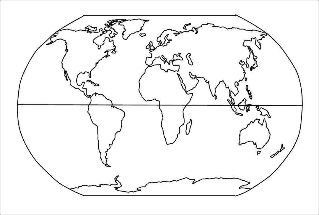 10张世界分洲空白线描地图(可填充打印)点击阅读原文,翰林学堂高考