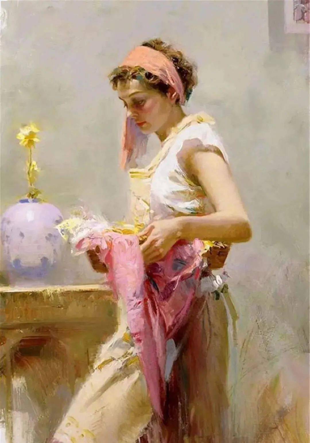 意大利著名人物油画家皮诺61德埃尼油画艺术作品欣赏_pino_daeni