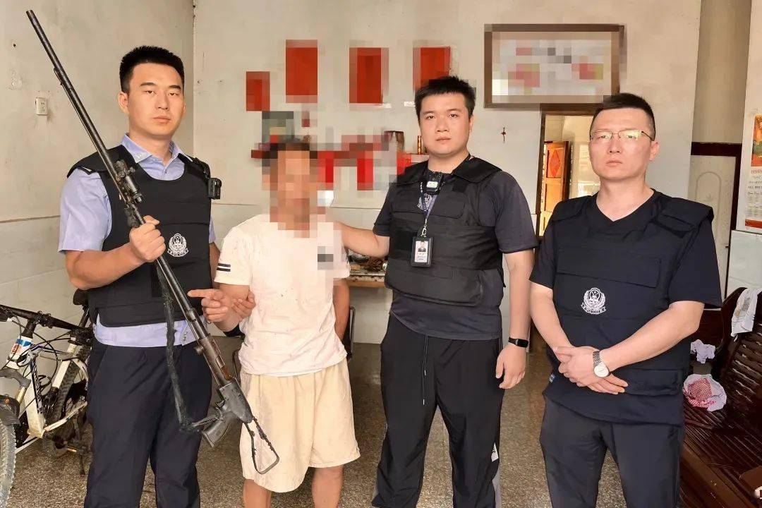 将乐警方破获一起非法持有枪支案_肖某某_刑侦大队_射钉枪