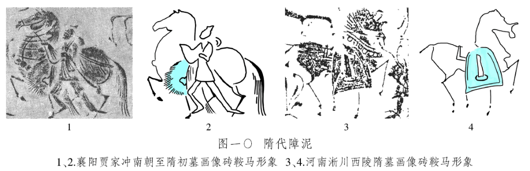 (三)唐代的障泥唐代马具中,鞍鞯均有.