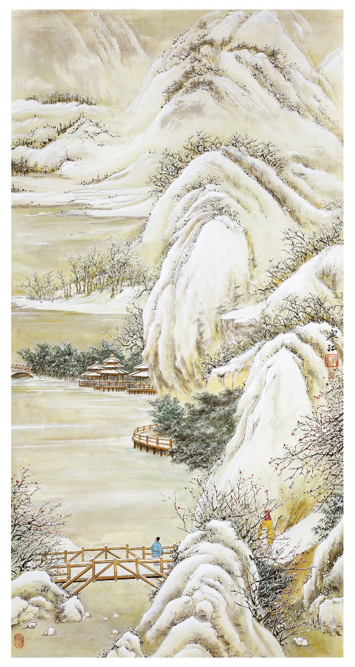 界画寒江---借古开今，师法天然