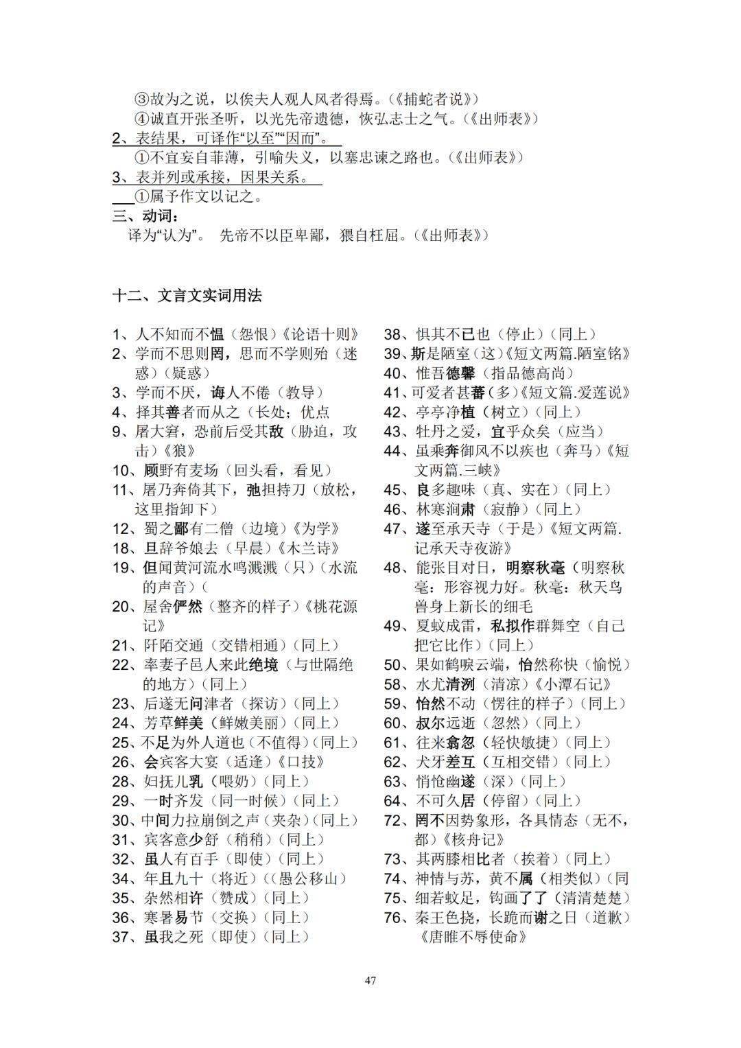 58篇初中语文知识点总结！字音字形、文言文、文体知识超全！  小升初作文 第46张