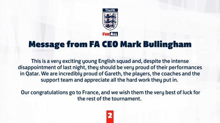 据透露，索斯盖特将继续担任英格兰2024年欧洲杯主帅，英足总CEO：全力撑持