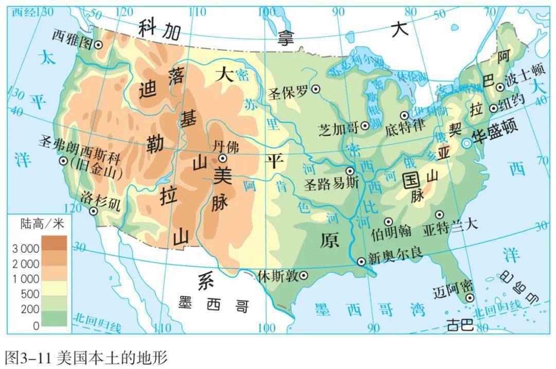 大气运动常识点最全梳理，空白＋彩色世界区域天文填图（可下载）