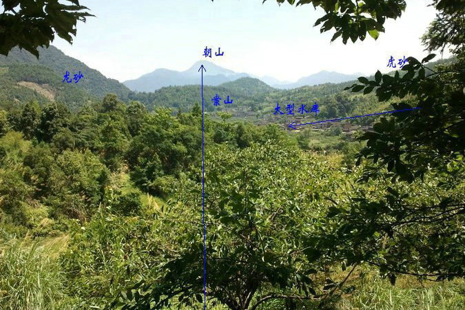 四川牛头山向对银锭峰风水大师航拍陈氏祖坟代代富翁科甲蝉联