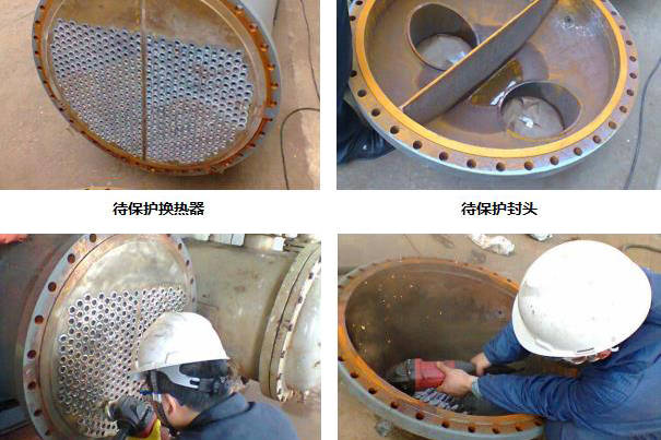 65m,管程壳程全为铜材,为企业装备制造公司生产,采用焊接方式进行连接