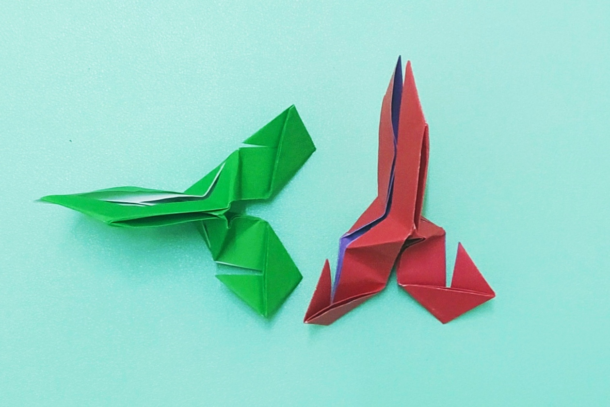 卡通折纸剪刀 教你折像真剪刀一样会动的折纸剪刀