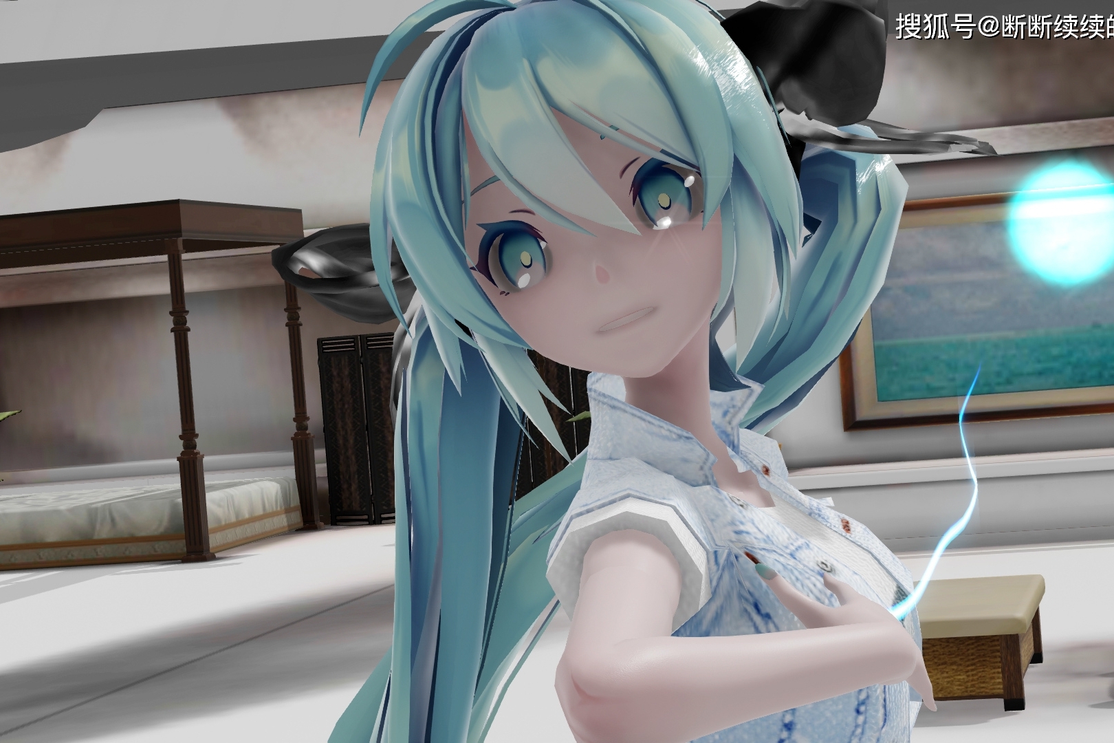 mmd初音未来歌姬计划omoi将手试着将受伤的夜晚唤出