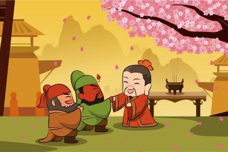 新三国演义二回中吕奉先初遇貂蝉刘关张桃园结义