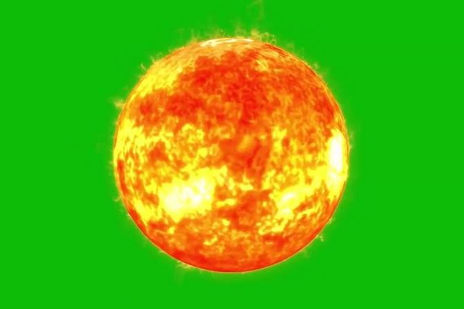 绿幕视频素材太阳