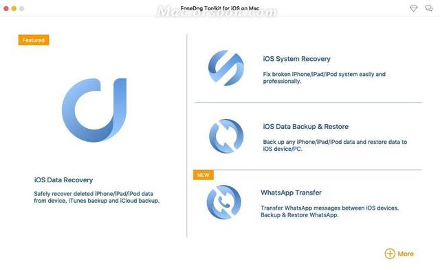 Mac平台上进行iOS数据恢复的工具包