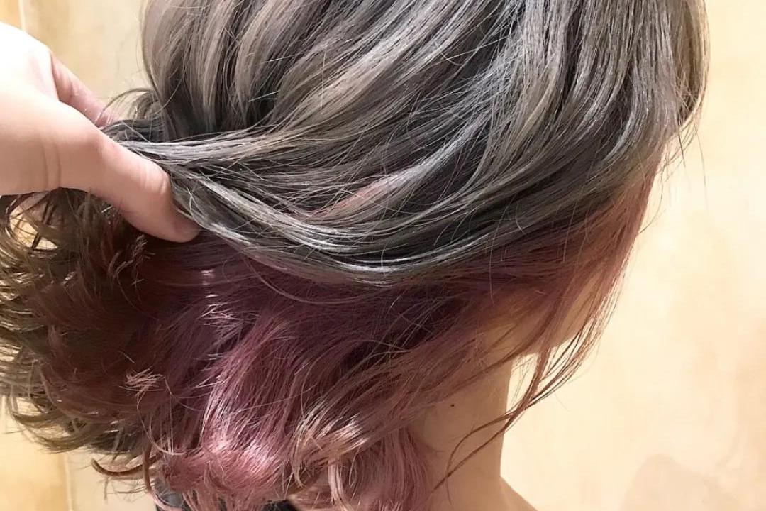 香港ida美发|日韩人气撩人的挂耳染    【紫红色系】