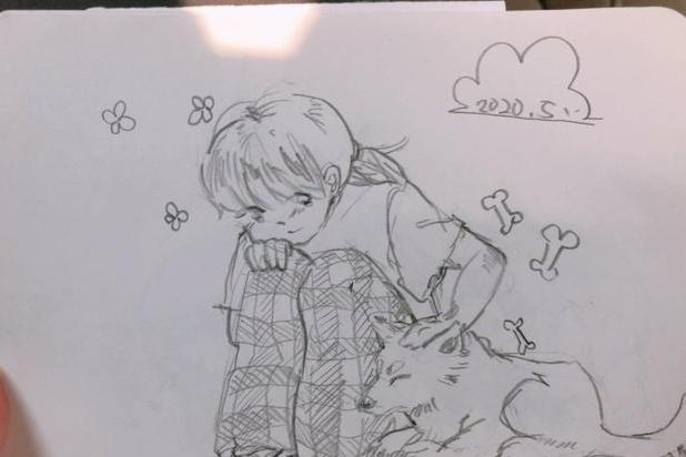 小七为张子枫画画,张子枫张婧仪赖美云美好的女孩都喜欢凑一块