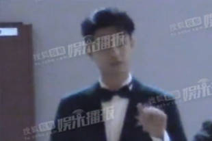 秦霄贤完工和粉丝打招呼 穿有型西服套装超A