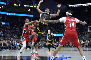 勇士擒鹈鹕 普尔遭CJ抢断举手投降