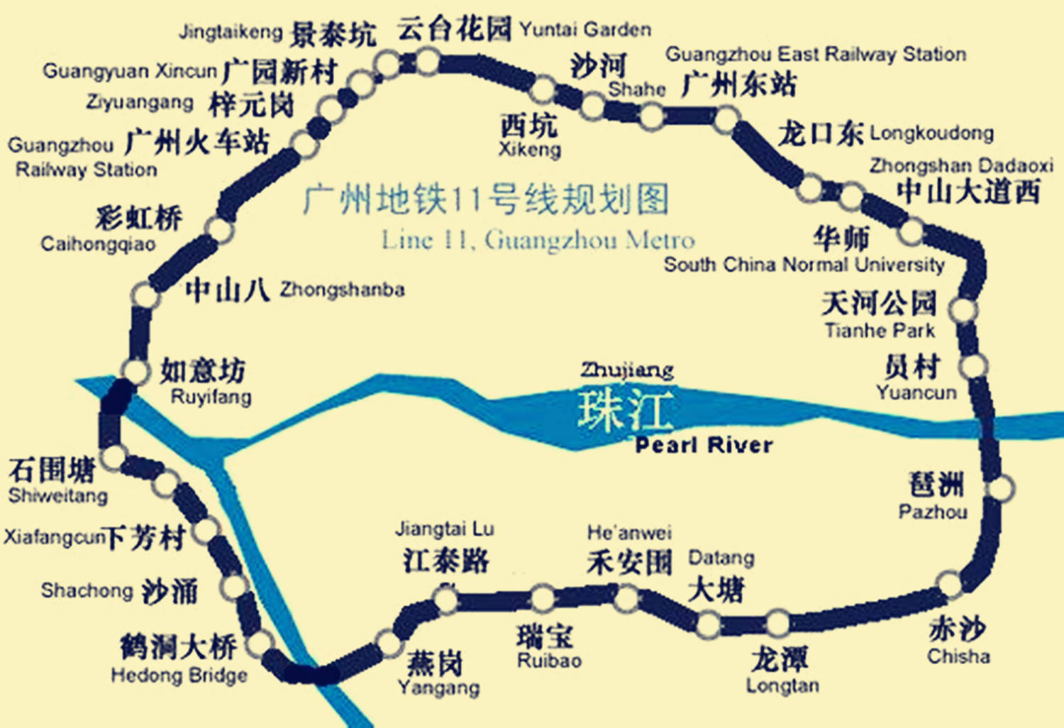 广州线地铁线路图2022图片