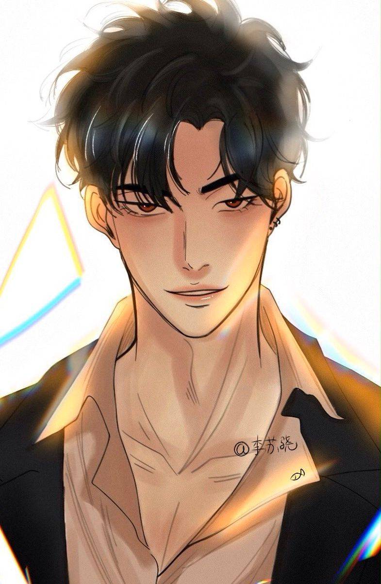 野画集画师再创作:各种画风下的大少爷,现代风太帅,黑白很欲