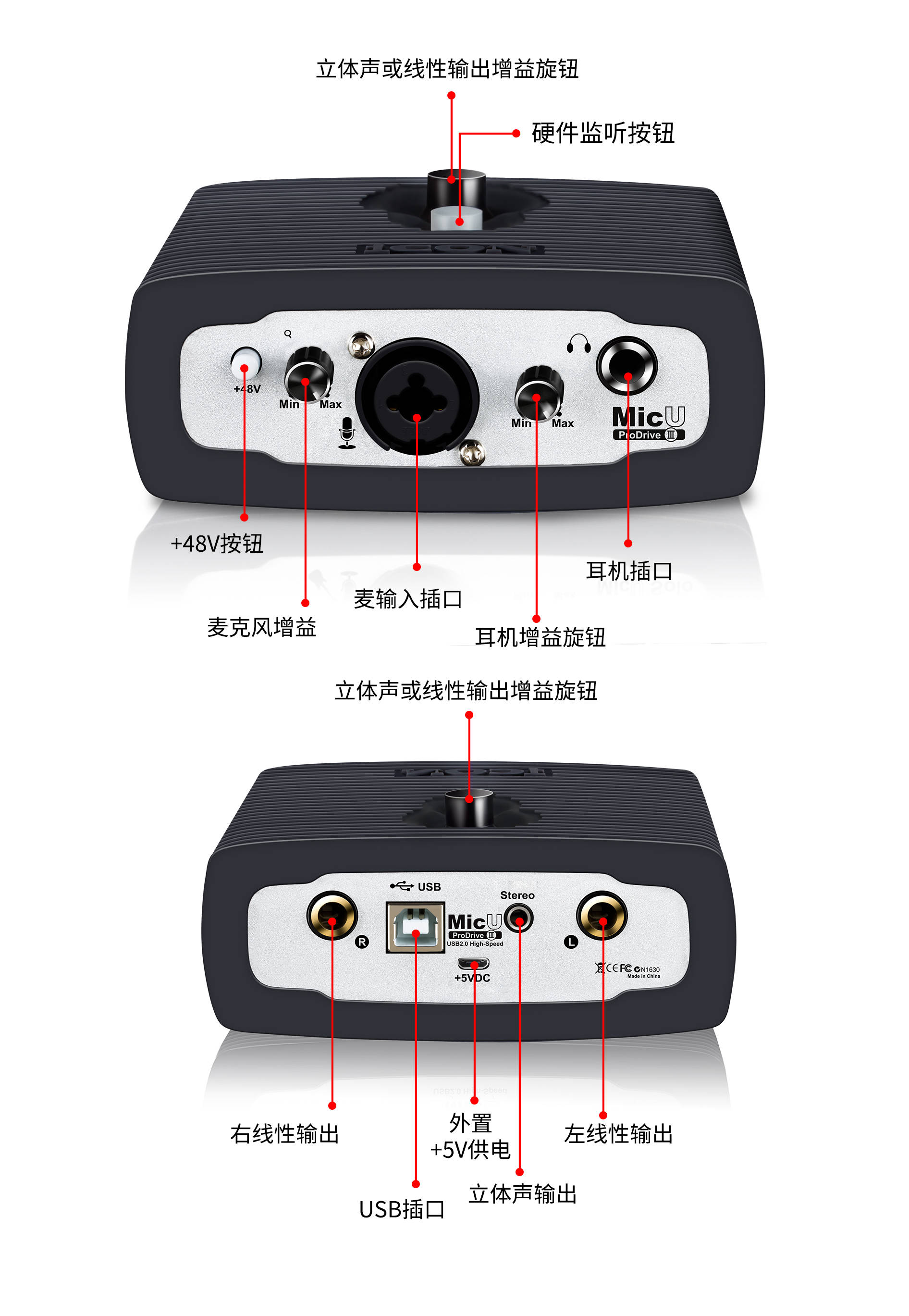 声卡插孔示意图图片