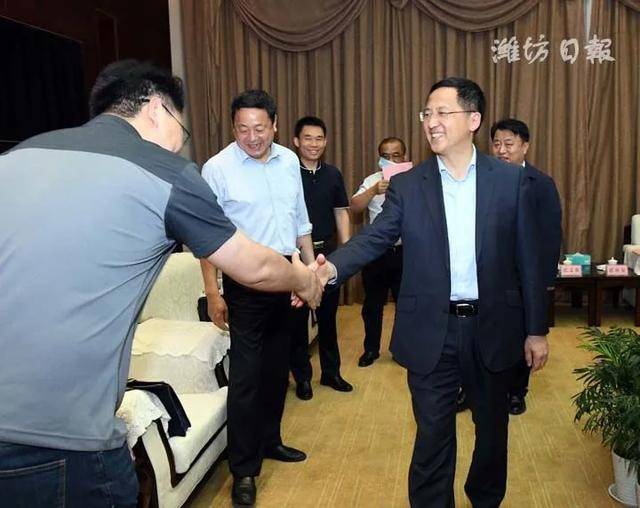 惠新安到寿光调研看望省派四进攻坚工作组