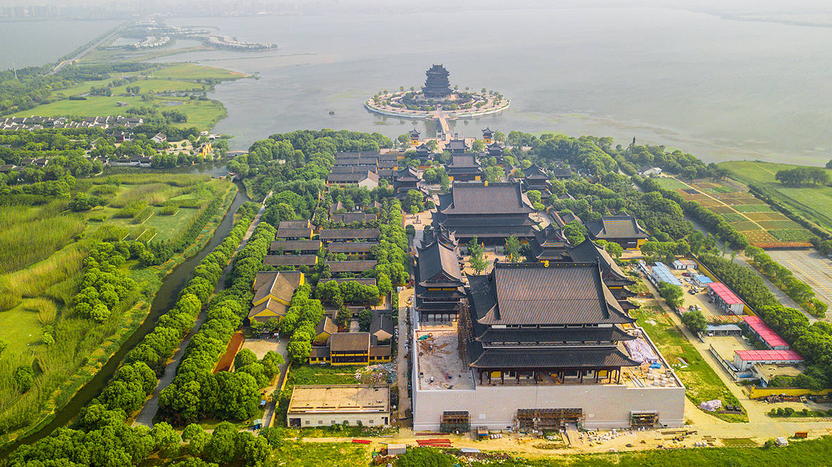 大闸蟹阳澄湖,只是这座寺庙的放生池,这座苏州重元寺建得好霸气-搜狐
