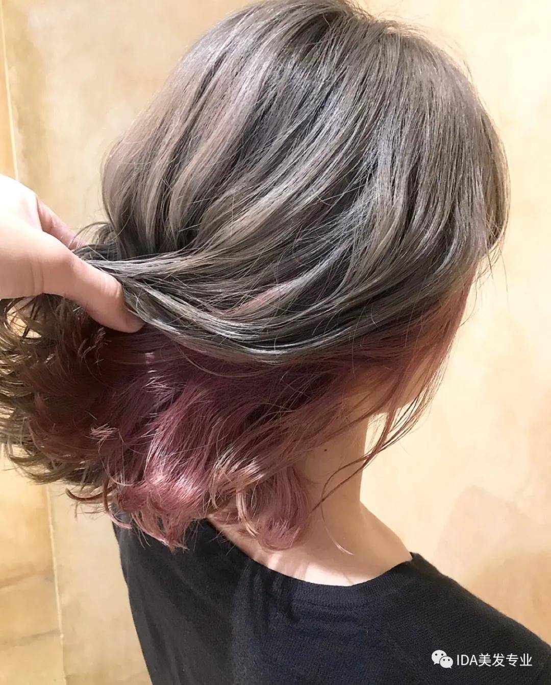 香港ida美发|日韩人气撩人的挂耳染 · 【紫红色系】