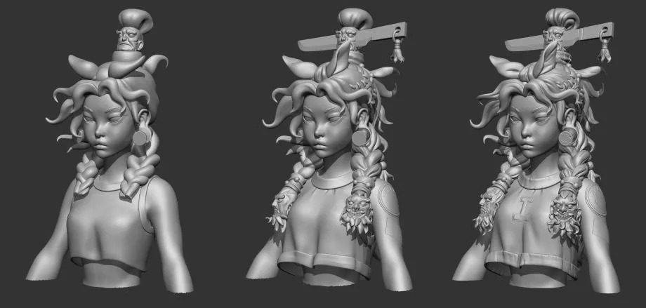 zbrush三视图图片